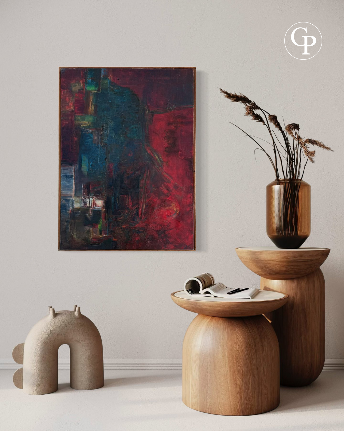 Silvin BRONKART "Connivence" Oil on canvas 1961