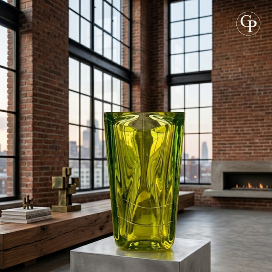 Vase Monumental  Design Wayne Husted pour Blenko Glass Co.  USA  Circa 1960